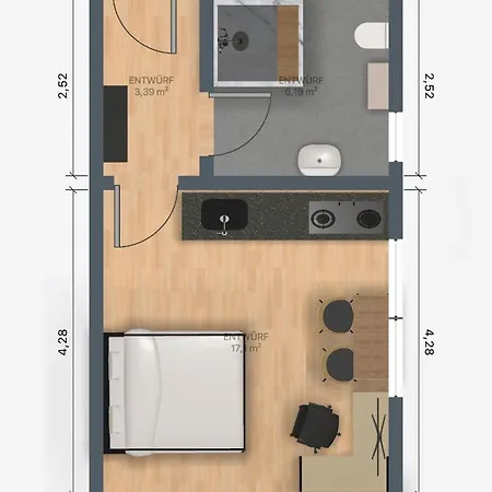 Ecocube 441 - 1wohnkueche, Backofen, Tv, Parkplatz *